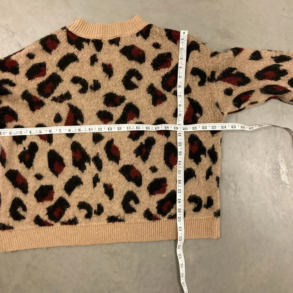 Y2K cheetah sweater